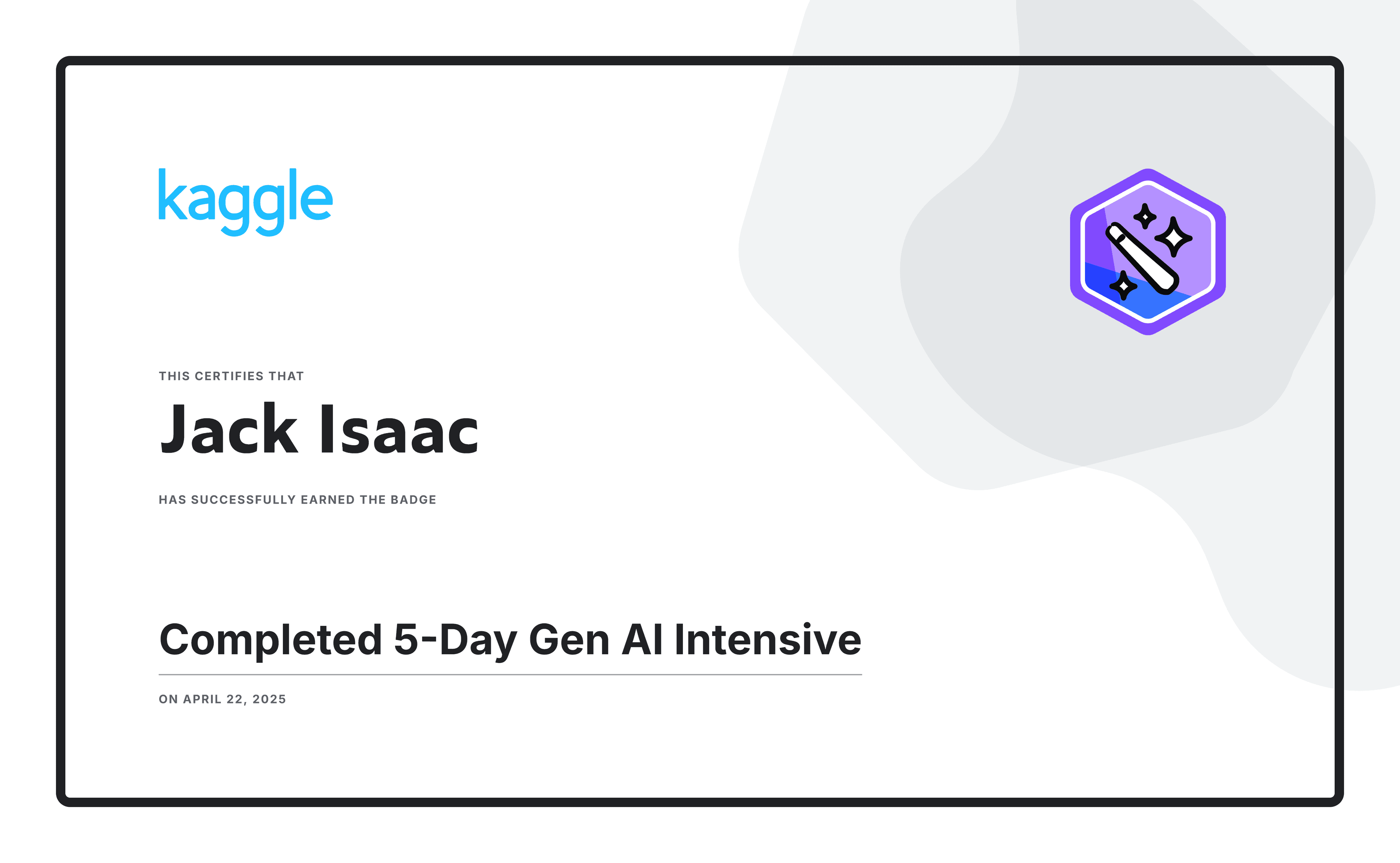 5-Day Gen AI Intensive Course with Google
